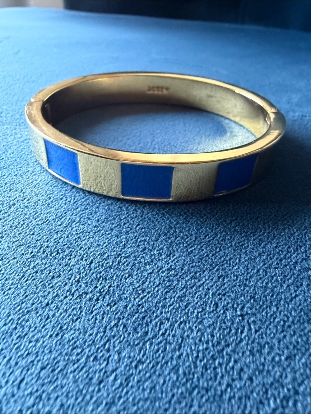J. Crew striped enamel hinge bracelet